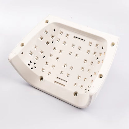 96W 48-LED Red Light Fast Drying Dual-Hand Nail Lamp - Professional UV/LED Gel Polish Dryer