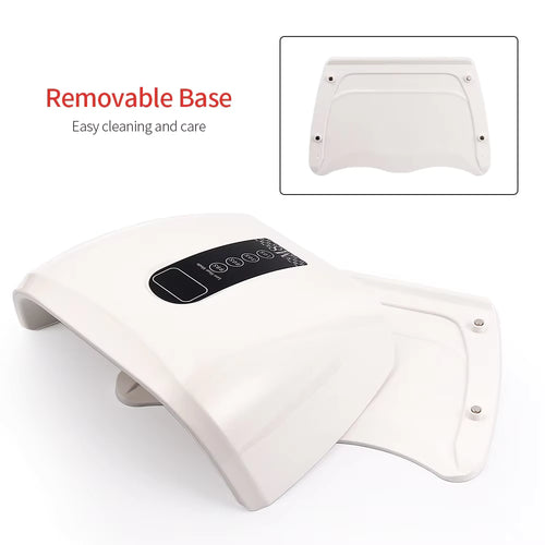 96W 48-LED Red Light Fast Drying Dual-Hand Nail Lamp - Professional UV/LED Gel Polish Dryer