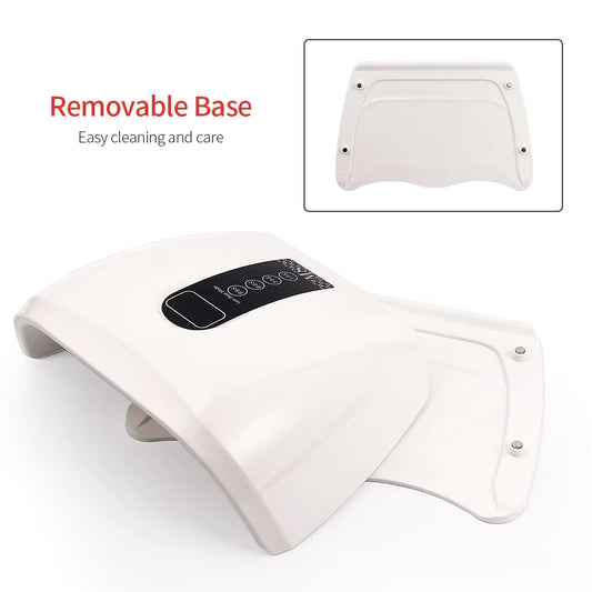 96W 48-LED Red Light Fast Drying Dual-Hand Nail Lamp - Professional UV/LED Gel Polish Dryer